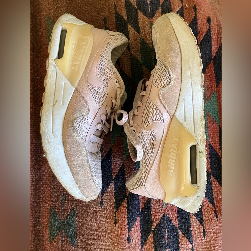 Nike Air Max Women's Blush Pink and Cream Sneakers - Picture 5 of 9